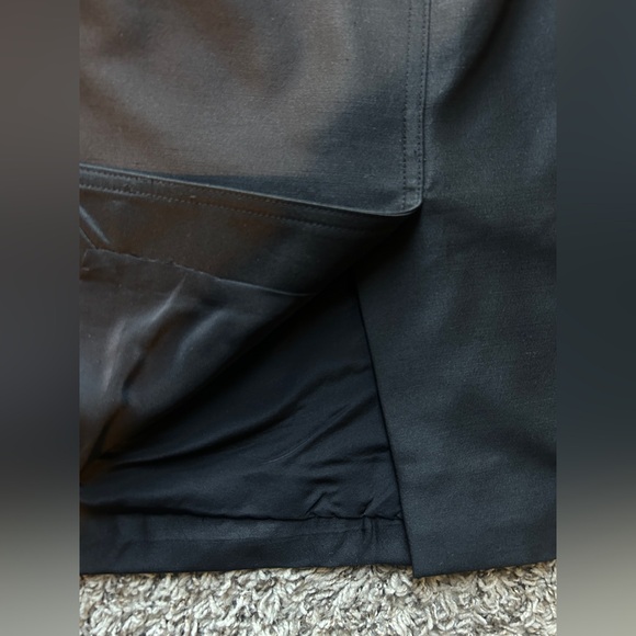 Badgley Mischka Vintage Black Wool/Silk + Silk-Lined Pencil Skirt Size 6 - Picture 7 of 10